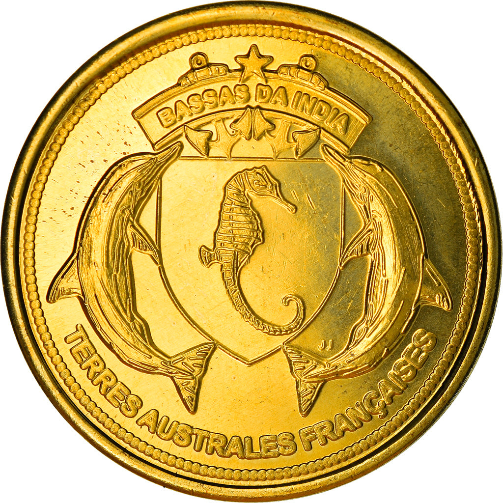 Coin, France, 100 Francs, 2012, Bassas da India, MS(63), Bronze-Aluminium