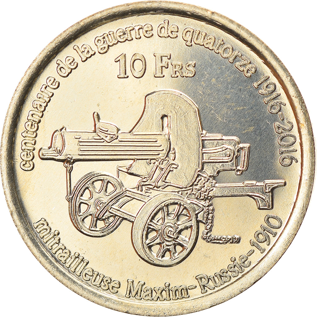 Münze, Frankreich, 10 Francs, 2016, Bassas da India, UNZ, Cupro-nickel