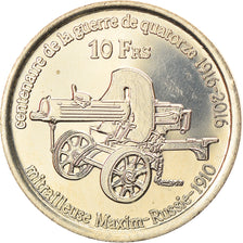 Coin, France, 10 Francs, 2016, Bassas da India, MS(63), Cupro-nickel Aluminium