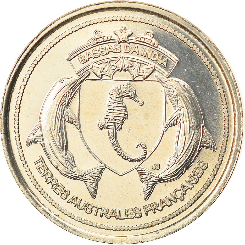 Coin, France, 10 Francs, 2016, Bassas da India, MS(63), Cupro-nickel Aluminium