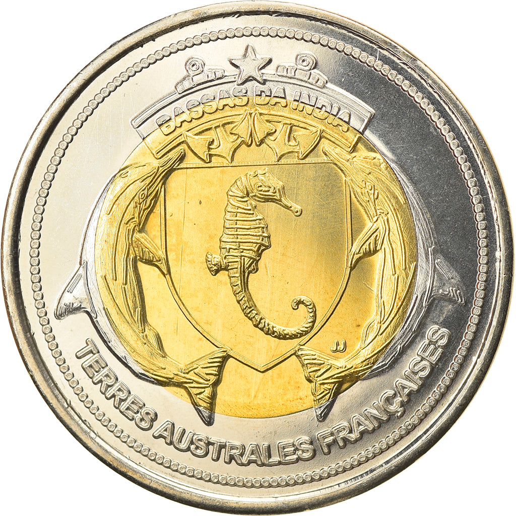 Coin, France, 500 Francs, 2012, Bassas da India, MS(63), Bi-Metallic