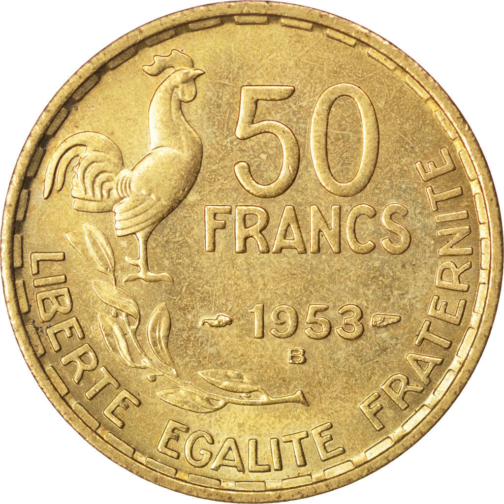 IVème République, 50 Francs Guiraud 1953 B, KM 918.2