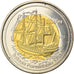 Coin, France, 500 Francs, 2012, Bassas da India, MS(63), Bi-Metallic
