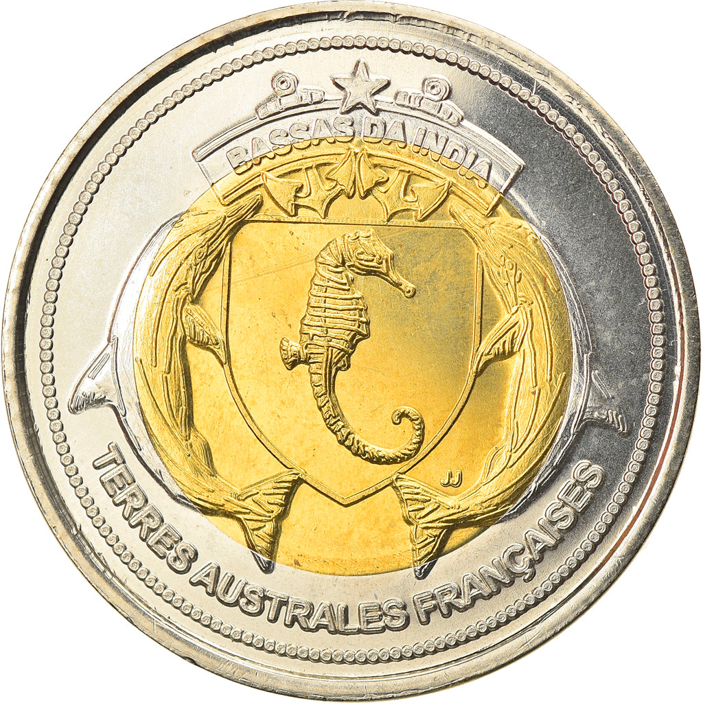 Coin, France, 500 Francs, 2012, Bassas da India, MS(63), Bi-Metallic