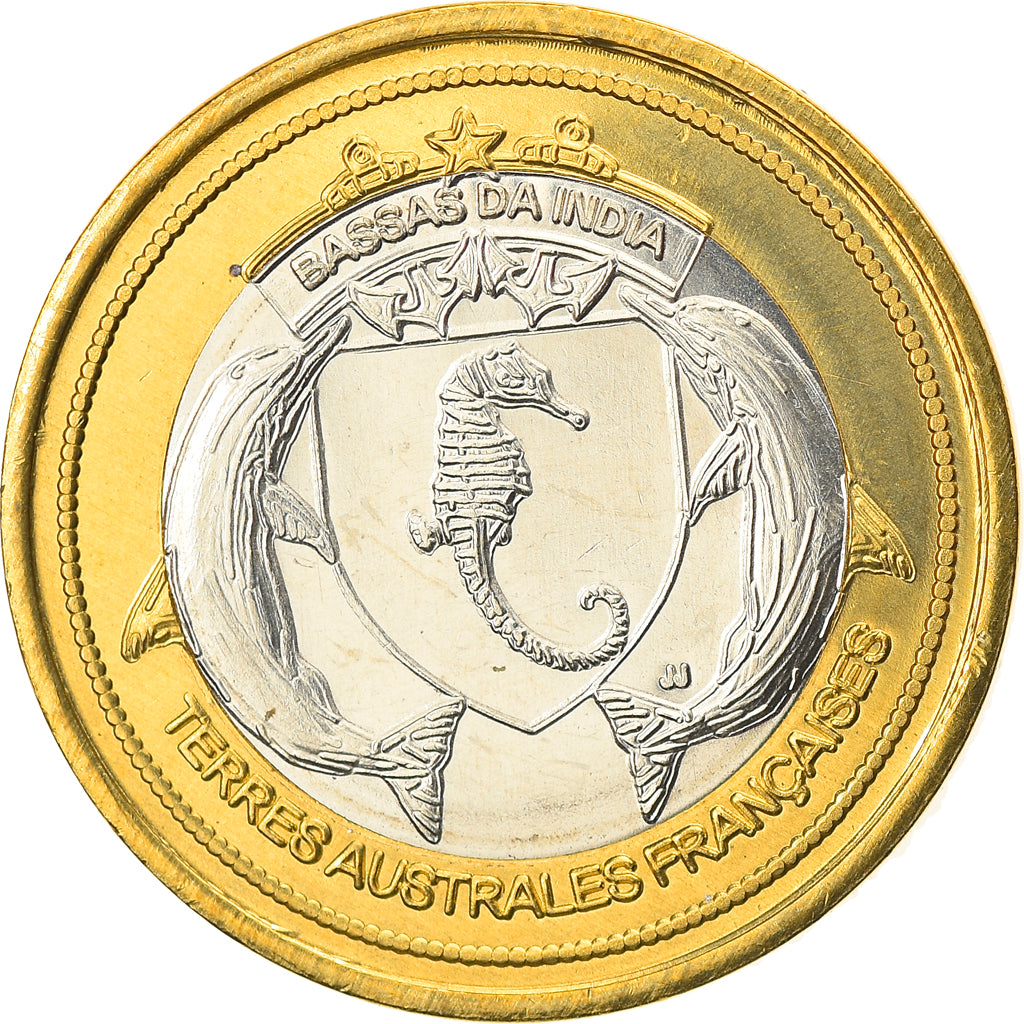 Coin, France, 200 Francs, 2012, Bassas da India, MS(63), Bi-Metallic