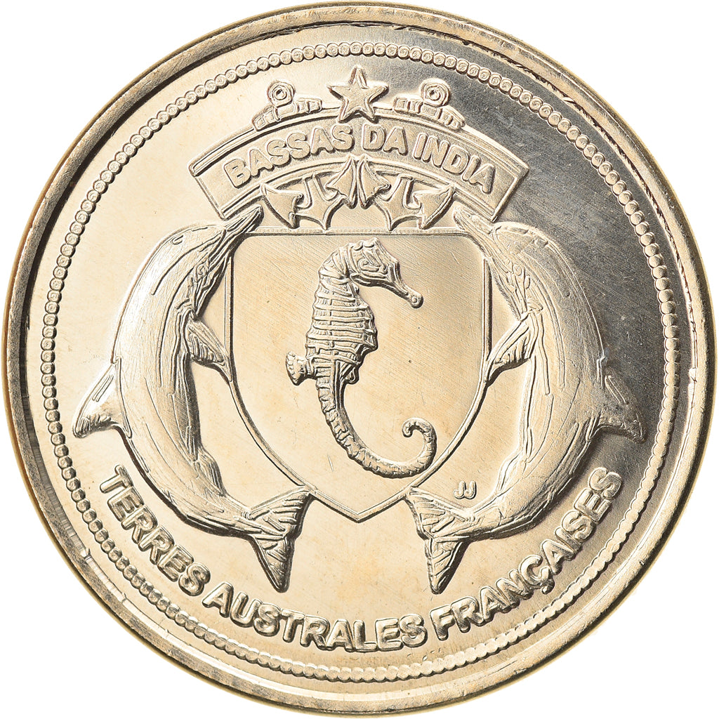 Coin, France, 20 Francs, 2012, Bassas da India, MS(63), Cupro-nickel Aluminium