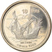 Moneta, Francja, 10 Francs, 2012, Bassas da India, MS(63), Miedzionikiel