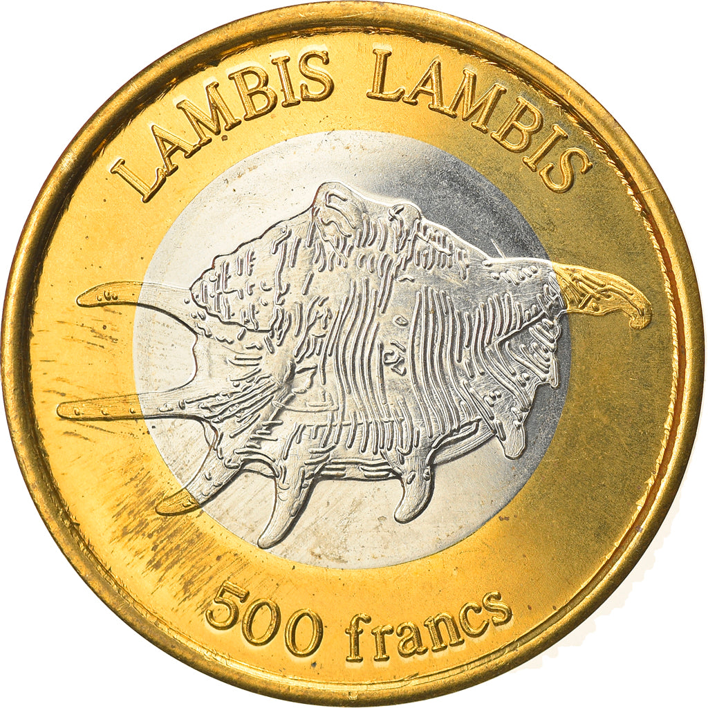 Coin, France, 500 Francs, 2011, Wallis & Futuna, MS(63), Bi-Metallic