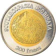 Moeda, França, 200 Francs, 2011, Wallis & Futuna, MS(63), Bimetálico