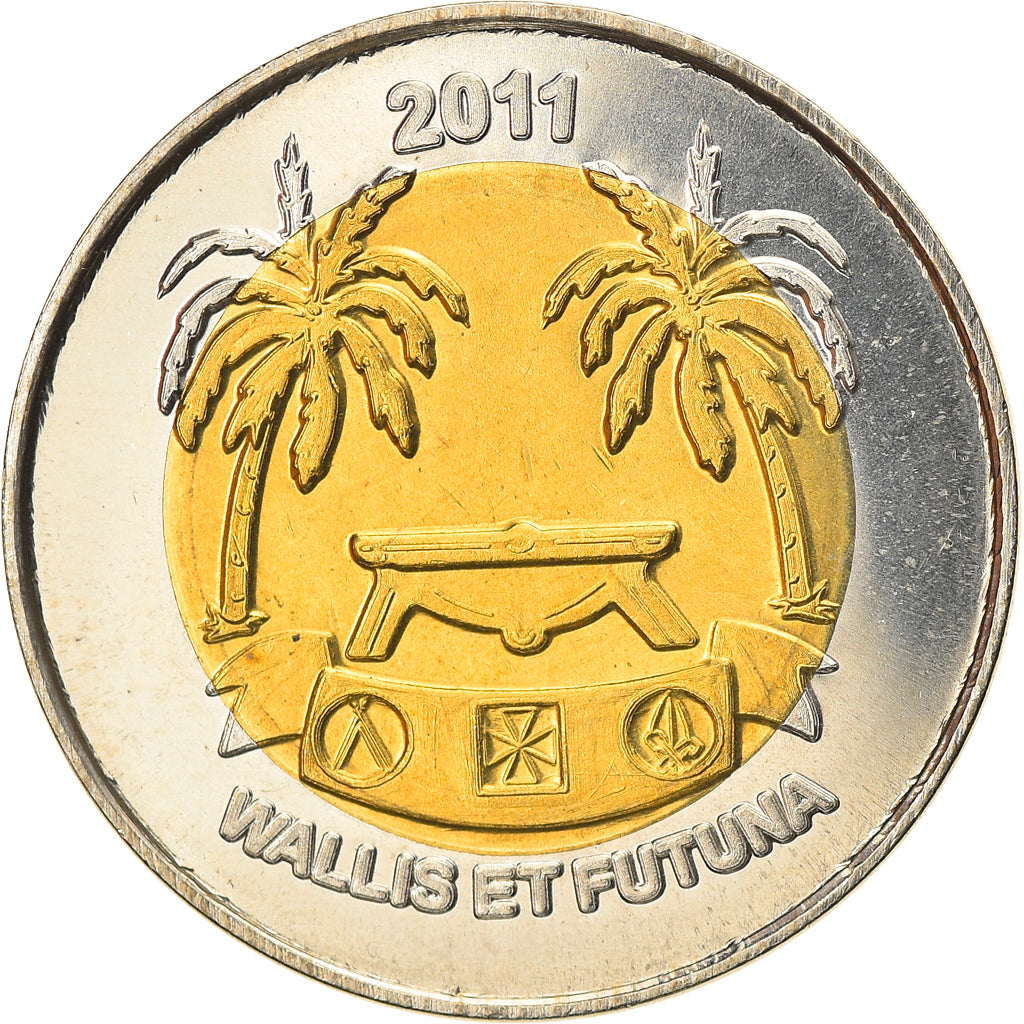 Münze, Frankreich, 200 Francs, 2011, Wallis & Futuna, UNZ, Bi-Metallic