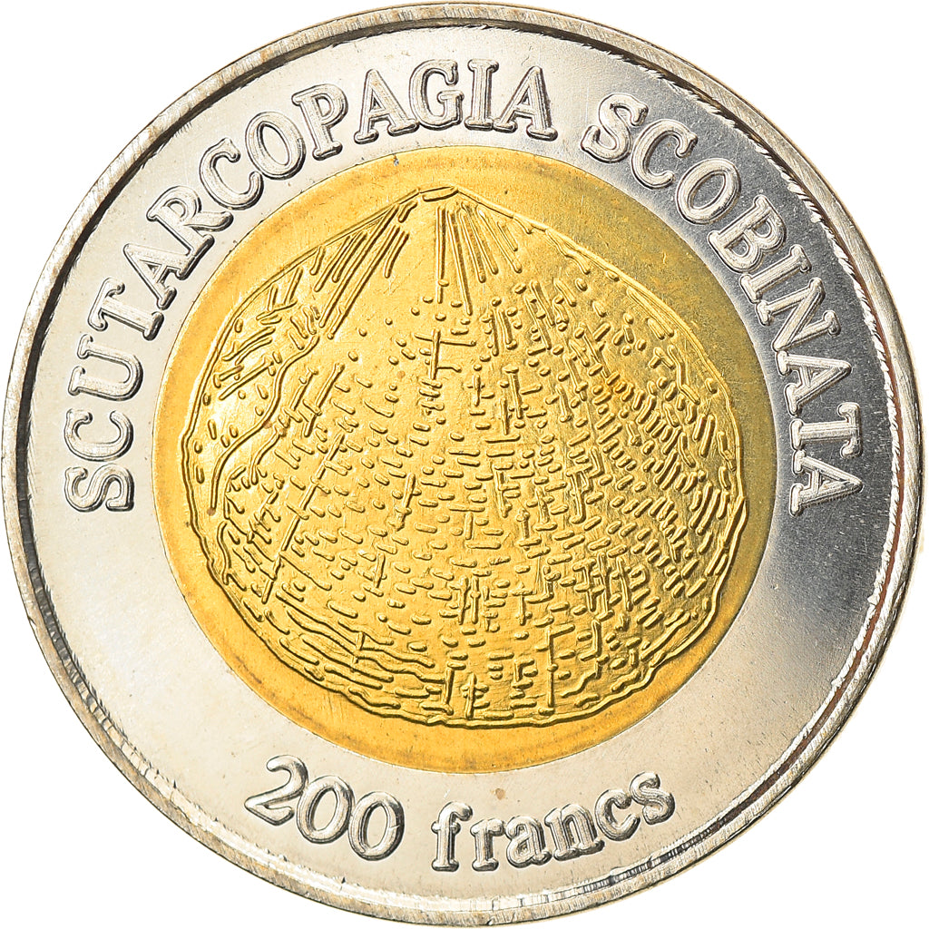 Coin, France, 200 Francs, 2011, Wallis & Futuna, MS(63), Bi-Metallic