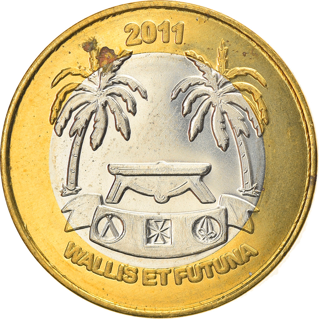 Monnaie, France, 10 Francs, 2011, Wallis & Futuna, SPL, Bi-Metallic