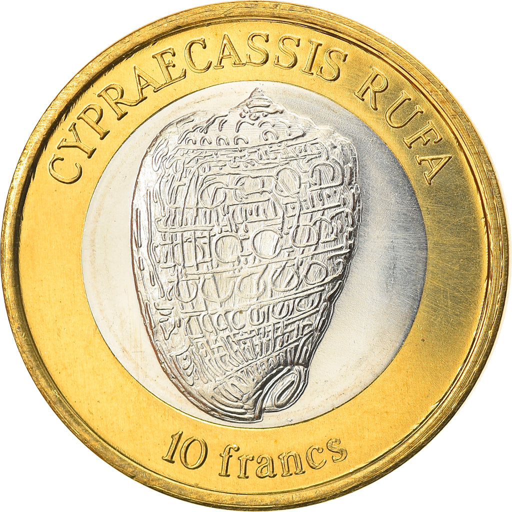 Coin, France, 10 Francs, 2011, Wallis & Futuna, MS(63), Bi-Metallic
