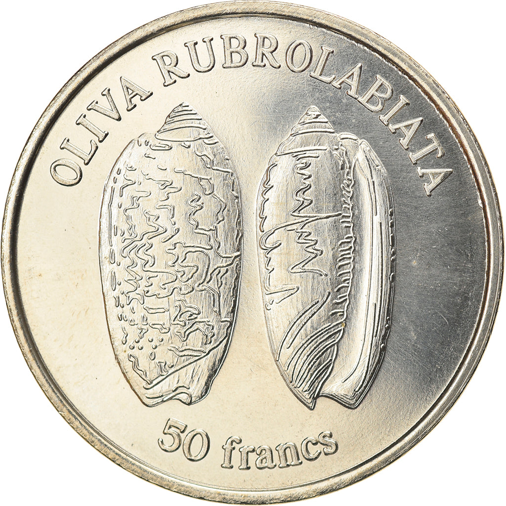 Moneda, Francia, 50 Francs, 2011, Wallis & Futuna, SC, Aluminio y cuproníquel