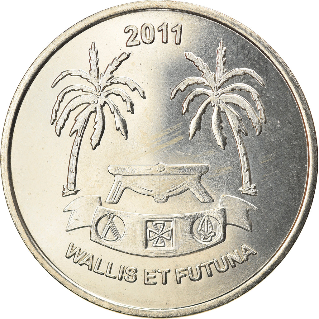 Munten, Frankrijk, 50 Francs, 2011, Wallis & Futuna, UNC-, Cupro-nickel