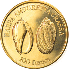 Moneta, Francja, 100 Francs, 2011, Wallis & Futuna, MS(63), Brąz-Aluminium