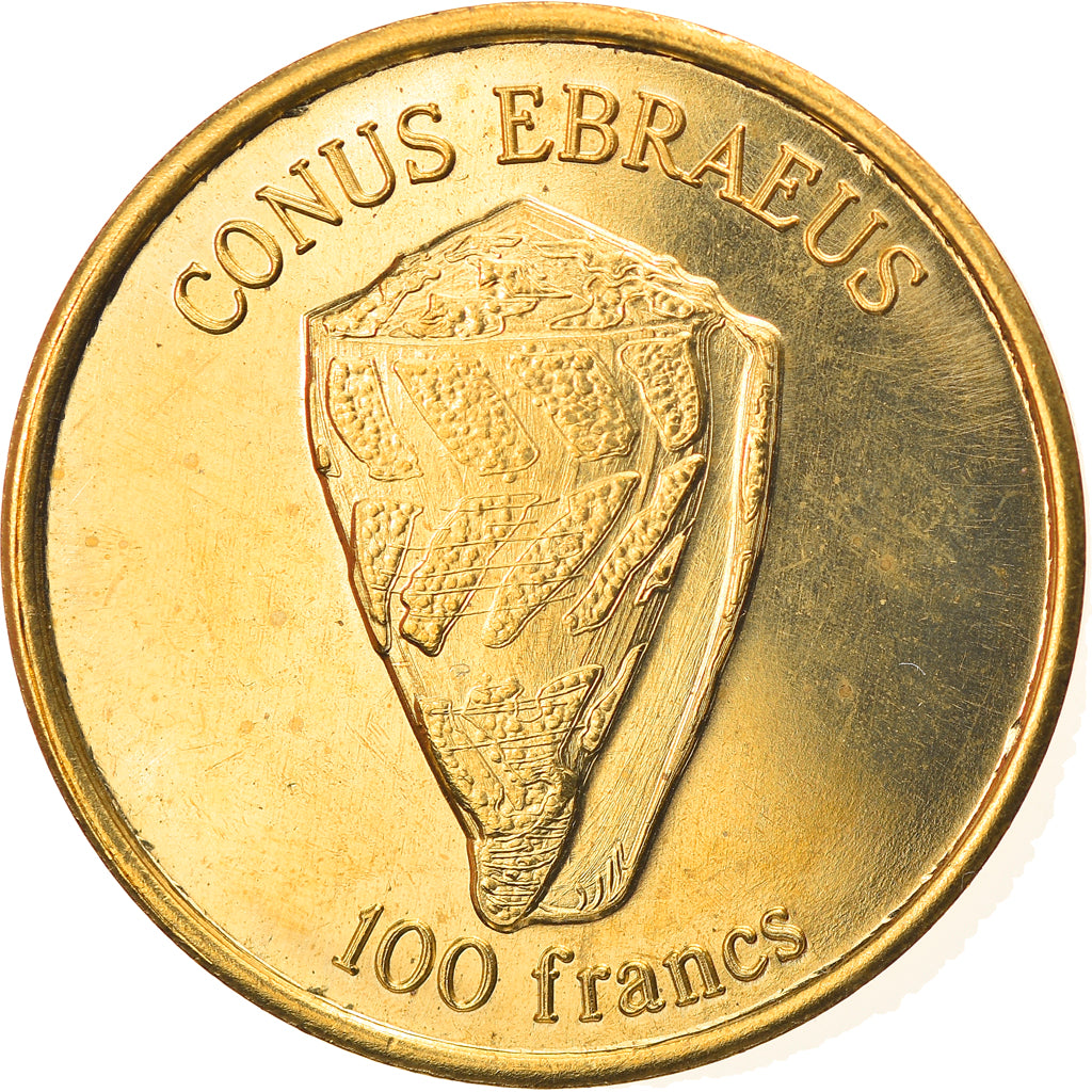 Coin, France, Conus Ebraeus, 100 Francs, 2020, Wallis & Futuna, MS(63)