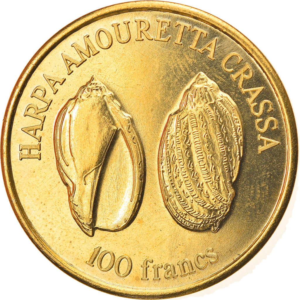 Coin, France, Harpa Amouretta, 100 Francs, 2020, Wallis & Futuna, MS(63)