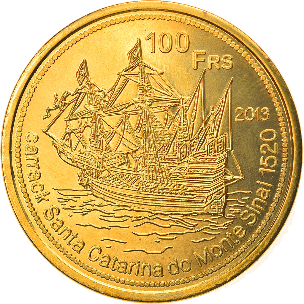 Coin, France, 100 Francs, 2013, TERRES AUSTRALES FRANÇAISES, MS(63)