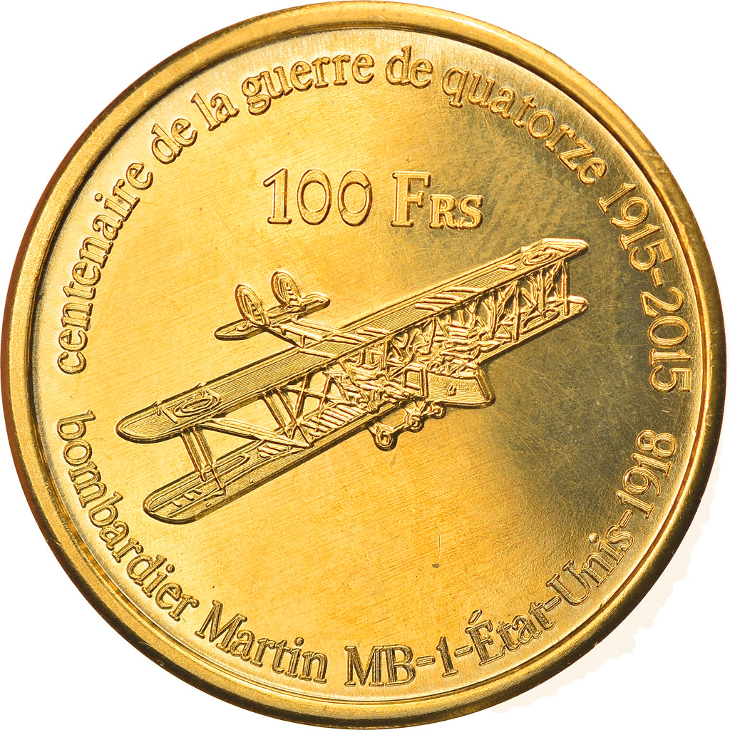 Coin, France, 100 Francs, 2015, TERRES AUSTRALES FRANÇAISES, MS(63)