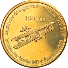 Moneta, Francia, 100 Francs, 2015, TERRES AUSTRALES FRANÇAISES, SPL