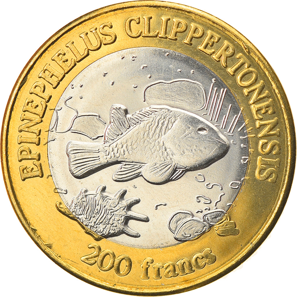 Coin, France, 200 Francs, 2011, Clipperton, MS(63), Bi-Metallic