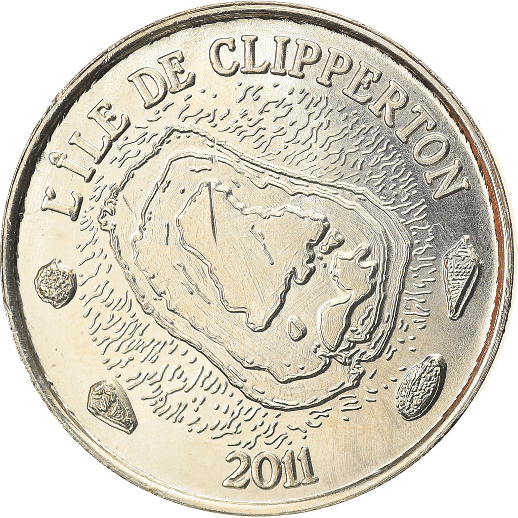 Coin, France, 10 Francs, 2011, Clipperton, MS(63), Cupro-nickel Aluminium