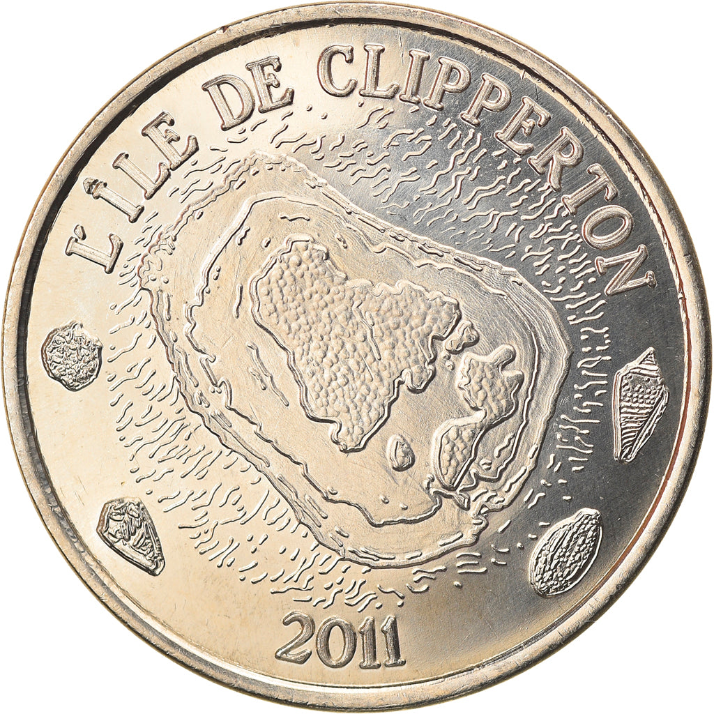 Coin, France, 20 Francs, 2011, Clipperton, MS(63), Cupro-nickel Aluminium