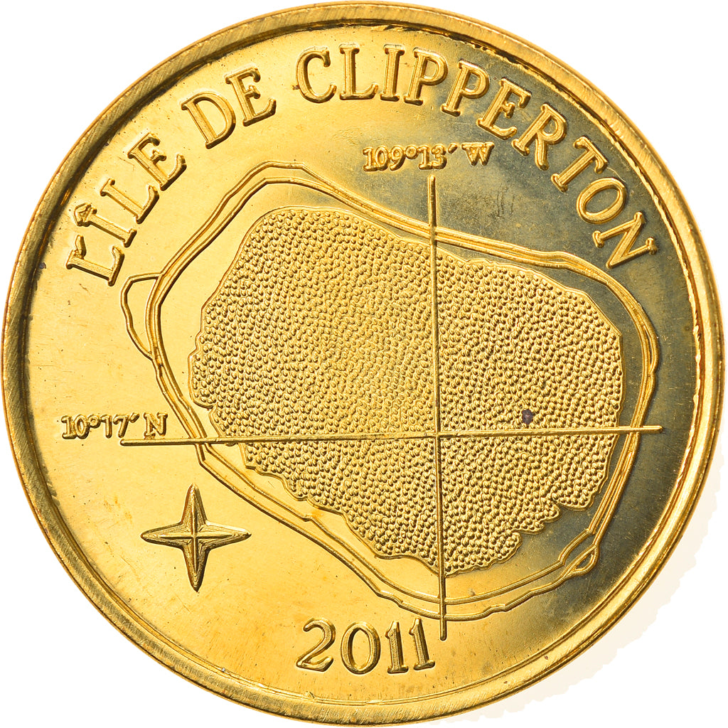 Coin, France, 100 Francs, 2011, Clipperton, MS(63), Aluminum-Bronze