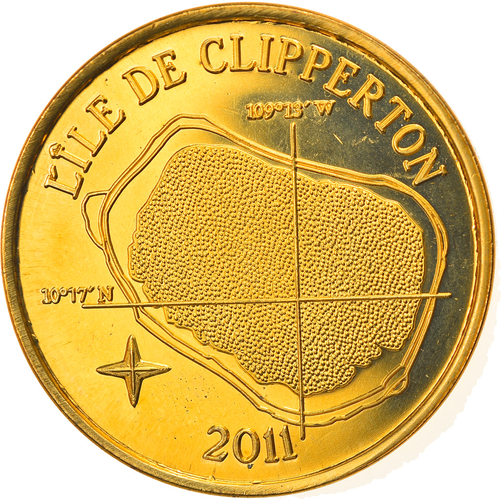 Coin, France, 100 Francs, 2011, Clipperton, MS(63), Aluminum-Bronze