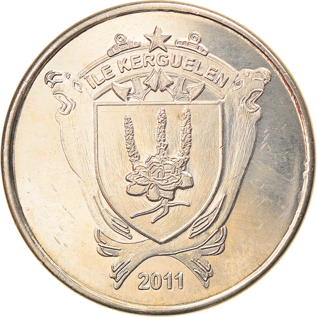 Coin, France, 10 Francs, 2011, Kerguelen, MS(63), Cupro-nickel Aluminium