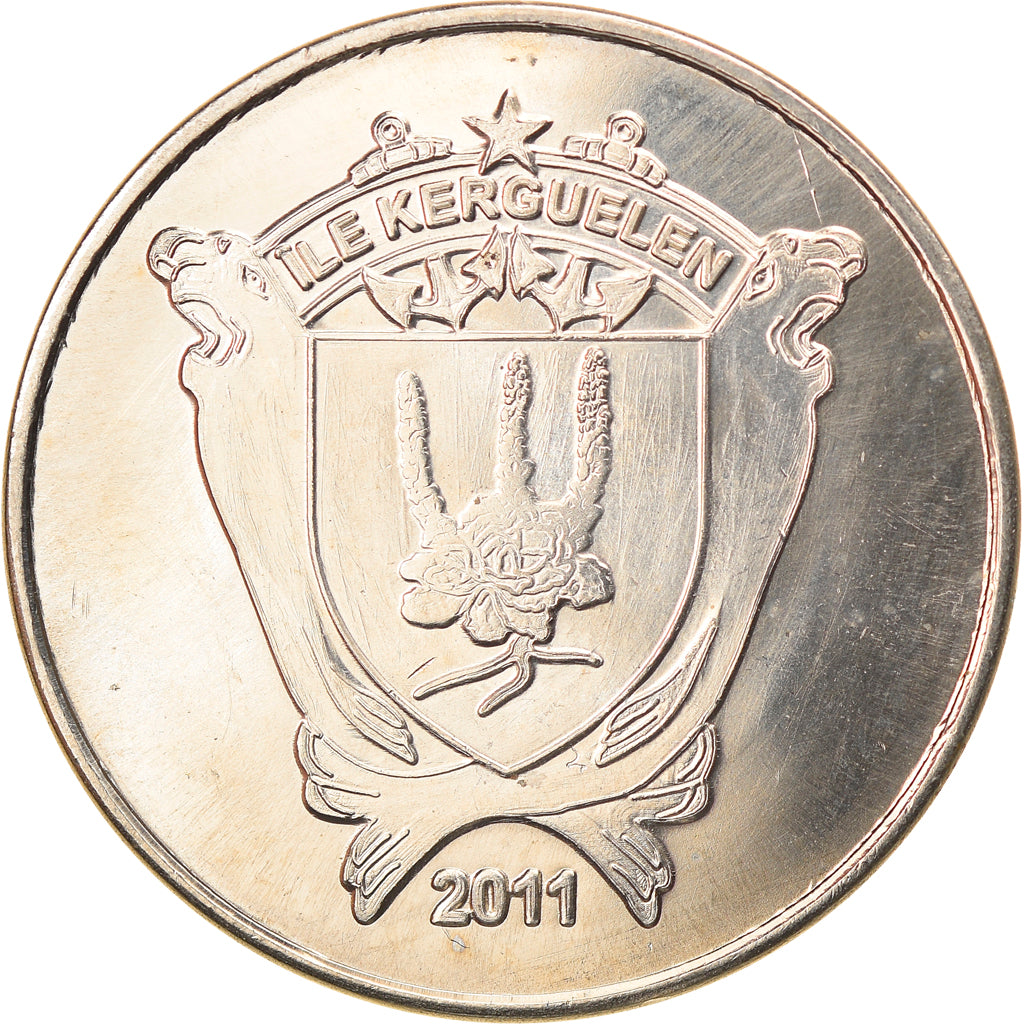 Coin, France, 20 Francs, 2011, Kerguelen, MS(63), Cupro-nickel Aluminium