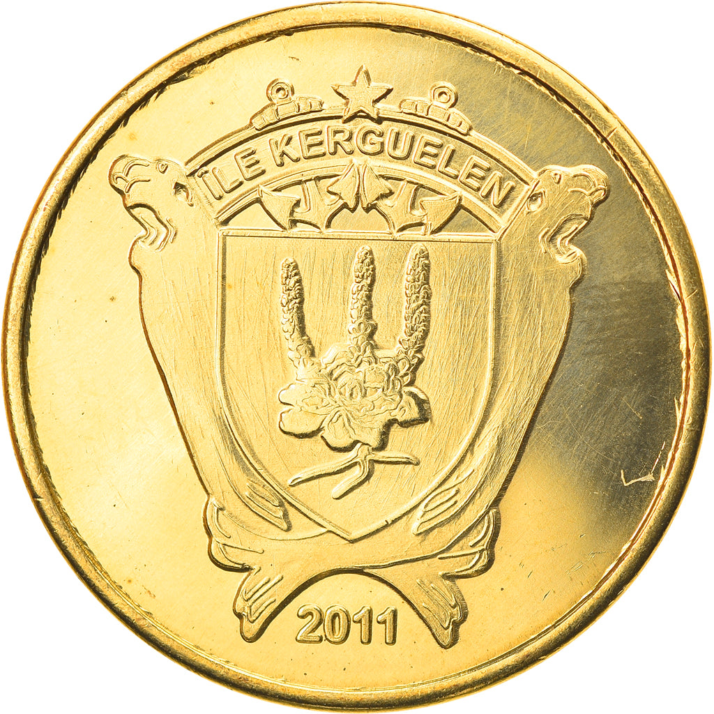 Coin, France, 100 Francs, 2011, Kerguelen, MS(63), Bronze-Aluminium