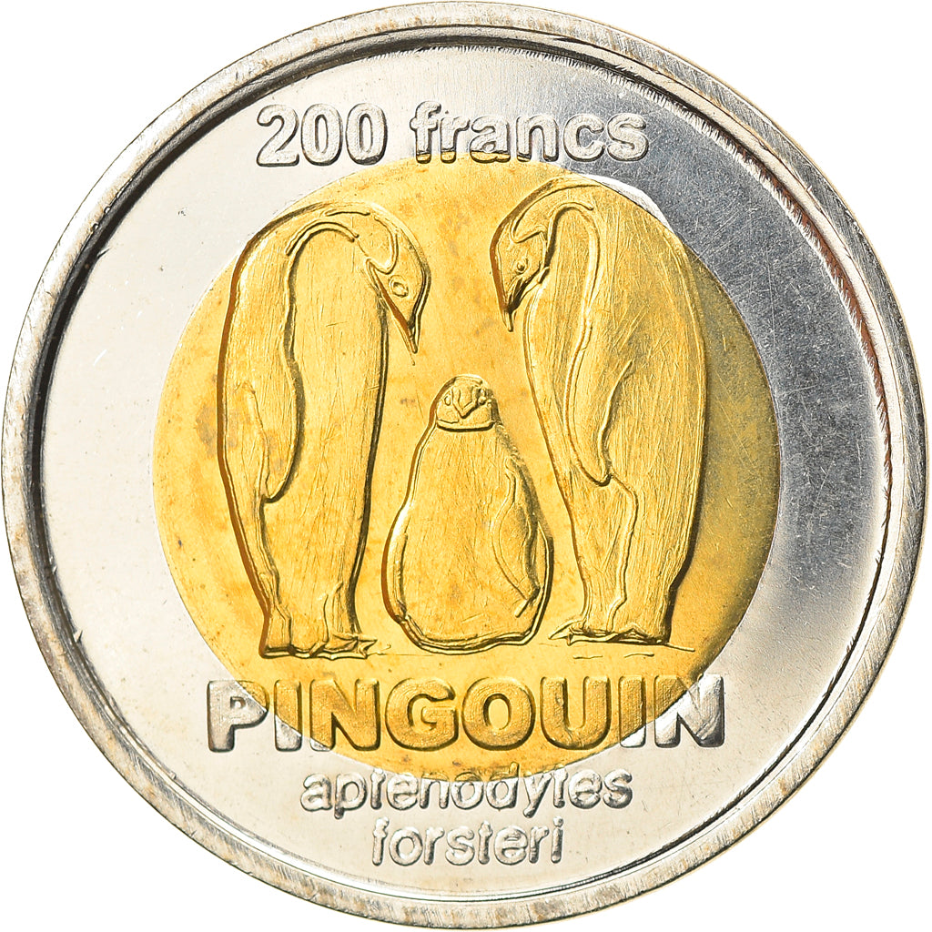 Coin, France, 200 Francs, 2011, Kerguelen, MS(63), Bi-Metallic