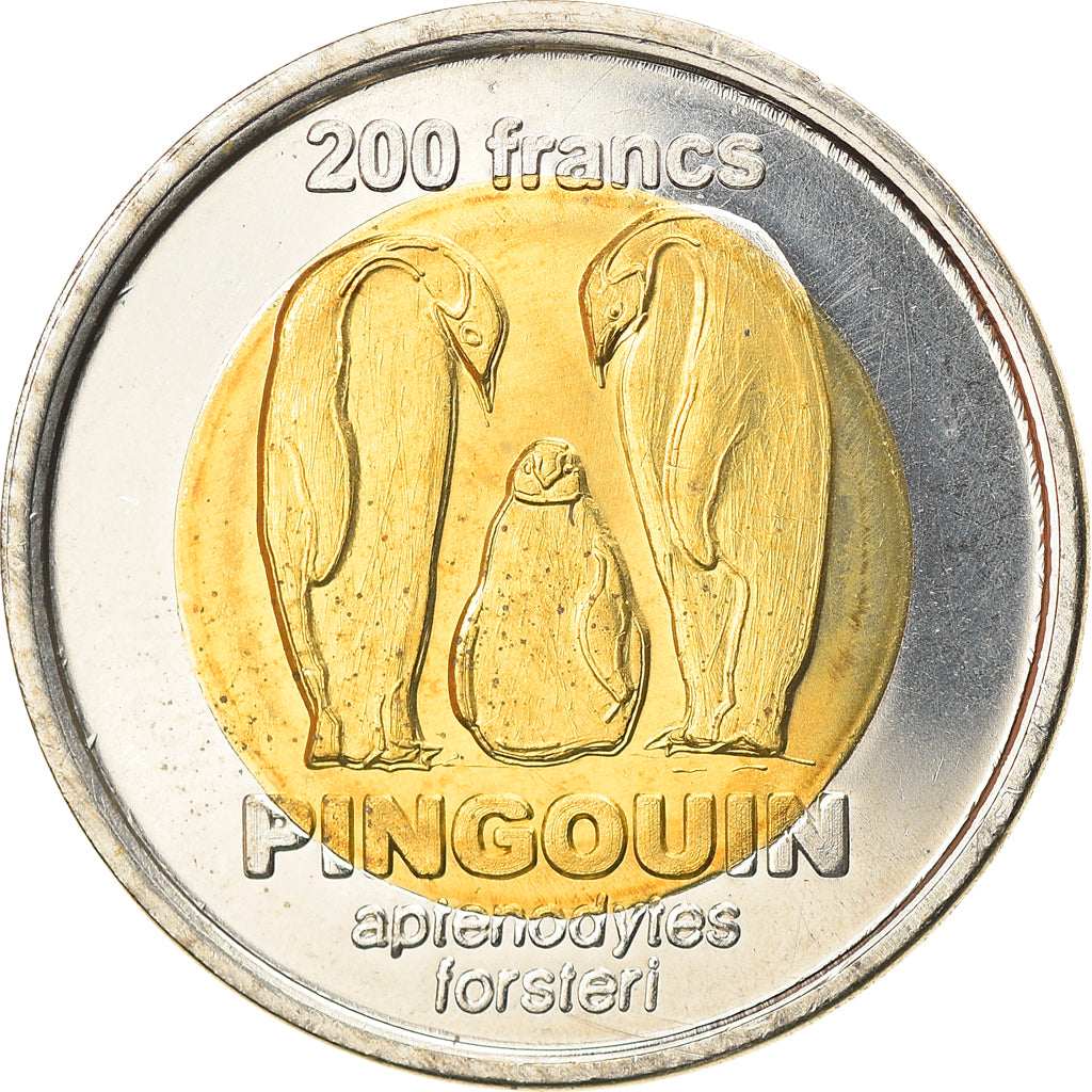 Coin, France, 200 Francs, 2011, Kerguelen, MS(63), Bi-Metallic