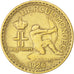 MONACO, 2 Francs, 1926, Poissy, KM #115, VF(30-35), Aluminum-Bronze, Gadoury...
