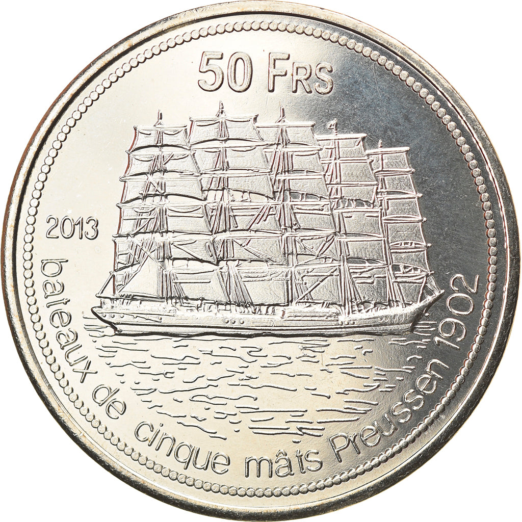 Münze, Frankreich, 50 Francs, 2013, Tromelin, UNZ, Cupro-nickel Aluminium