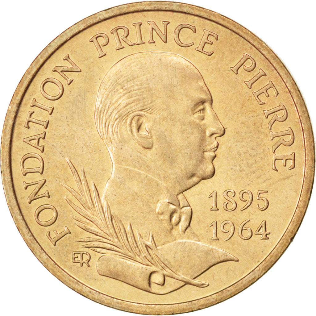 Monaco, 10 Francs, 1989, KM #162, AU(55-58), Cupro-nickel Aluminium, Gadoury...