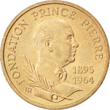 Monaco, 10 Francs, 1989, KM #162, AU(55-58), Cupro-nickel Aluminium, Gadoury...