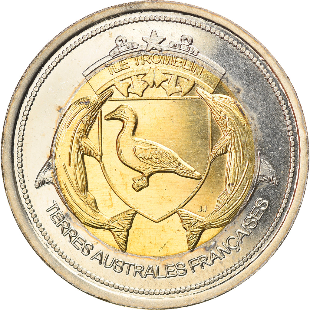 Moeda, França, 500 Francs, 2018, Tromelin, MS(63), Bimetálico