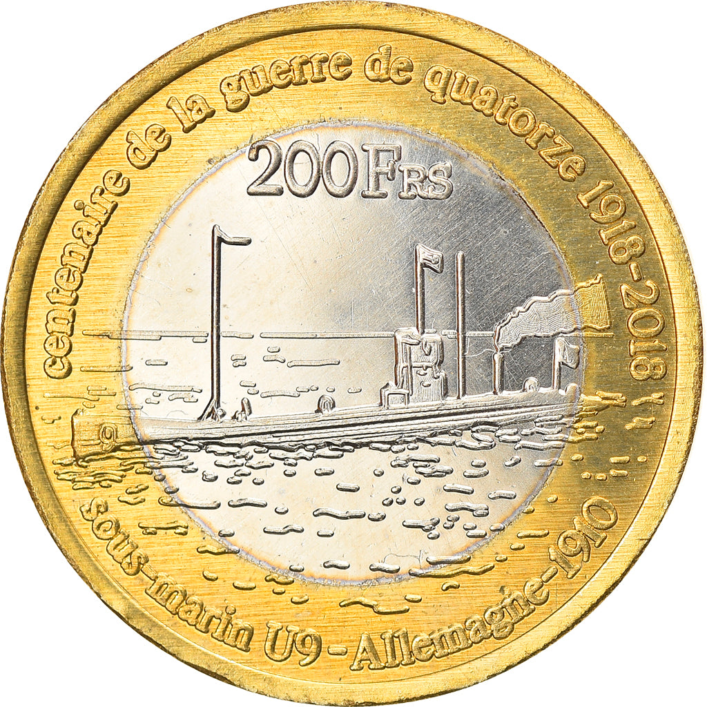Monnaie, France, 200 Francs, 2018, Tromelin, SPL, Bi-Metallic