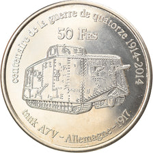 Coin, France, 50 Francs, 2014, Tromelin, MS(63), Cupro-nickel Aluminium