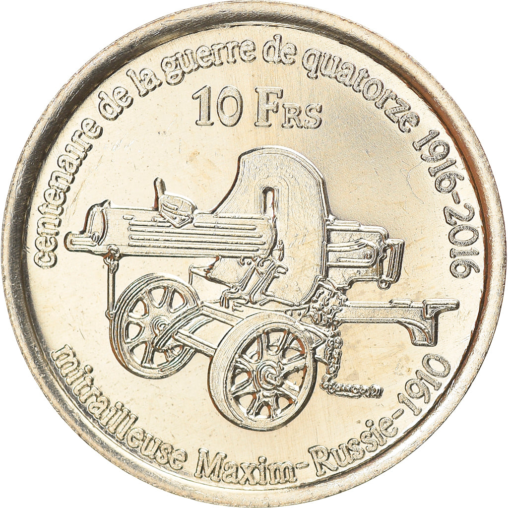 Coin, France, 10 Francs, 2016, Glorieuses, MS(63), Cupro-nickel Aluminium