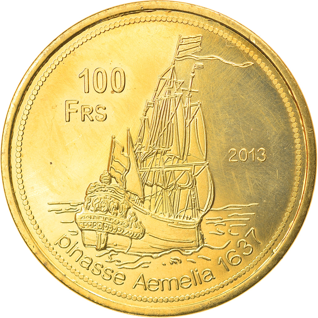 Coin, France, 100 Francs, 2013, Glorieuses, MS(63), Bronze-Aluminium