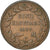 Moneda, Mónaco, Honore V, 5 Centimes, Cinq, 1837, Monaco, BC+, Latón fundido