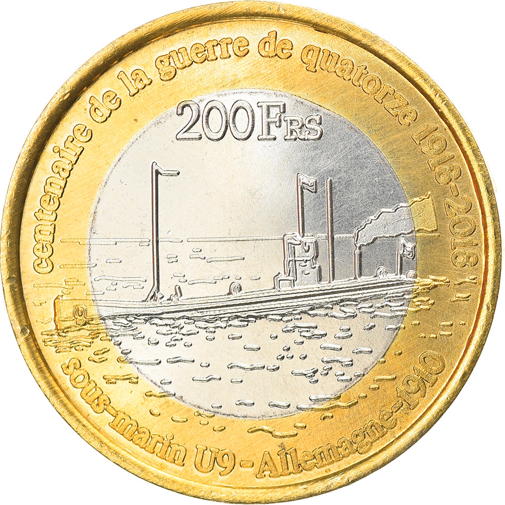 Moneda, Francia, 200 Francs, 2018, Europa, SC, Bimetálico