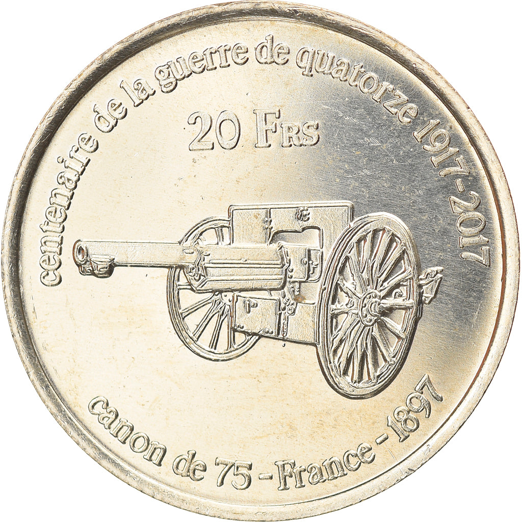 Moneda, Francia, 20 Francs, 2017, Europa, SC, Aluminio y cuproníquel
