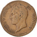 Coin, Monaco, Honore V, 5 Centimes, Cinq, 1837, Monaco, VF(30-35), Cast Brass