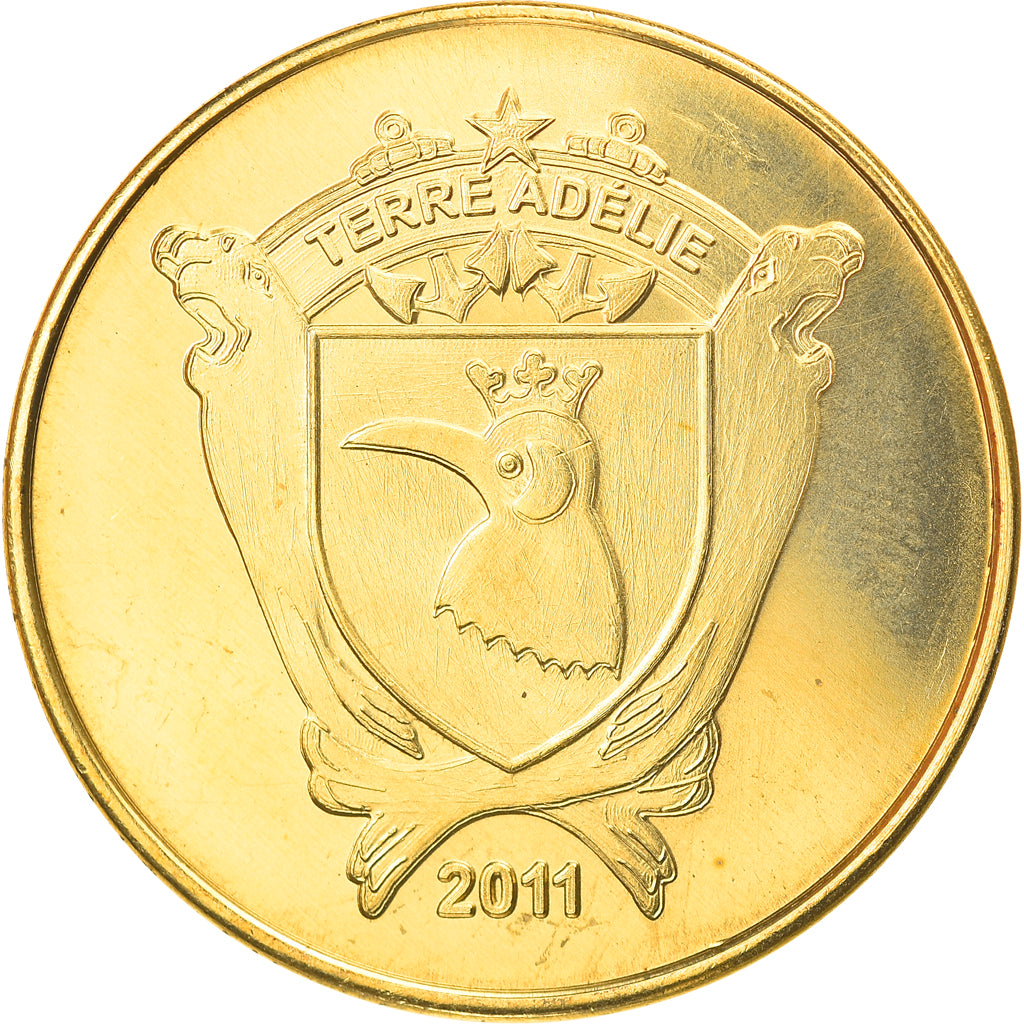 Moneda, Francia, 100 Francs, 2011, Adelie, SC, Bronce - aluminio