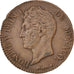 Munten, Monaco, Honore V, 5 Centimes, Cinq, 1837, Monaco, ZF, Cast Brass